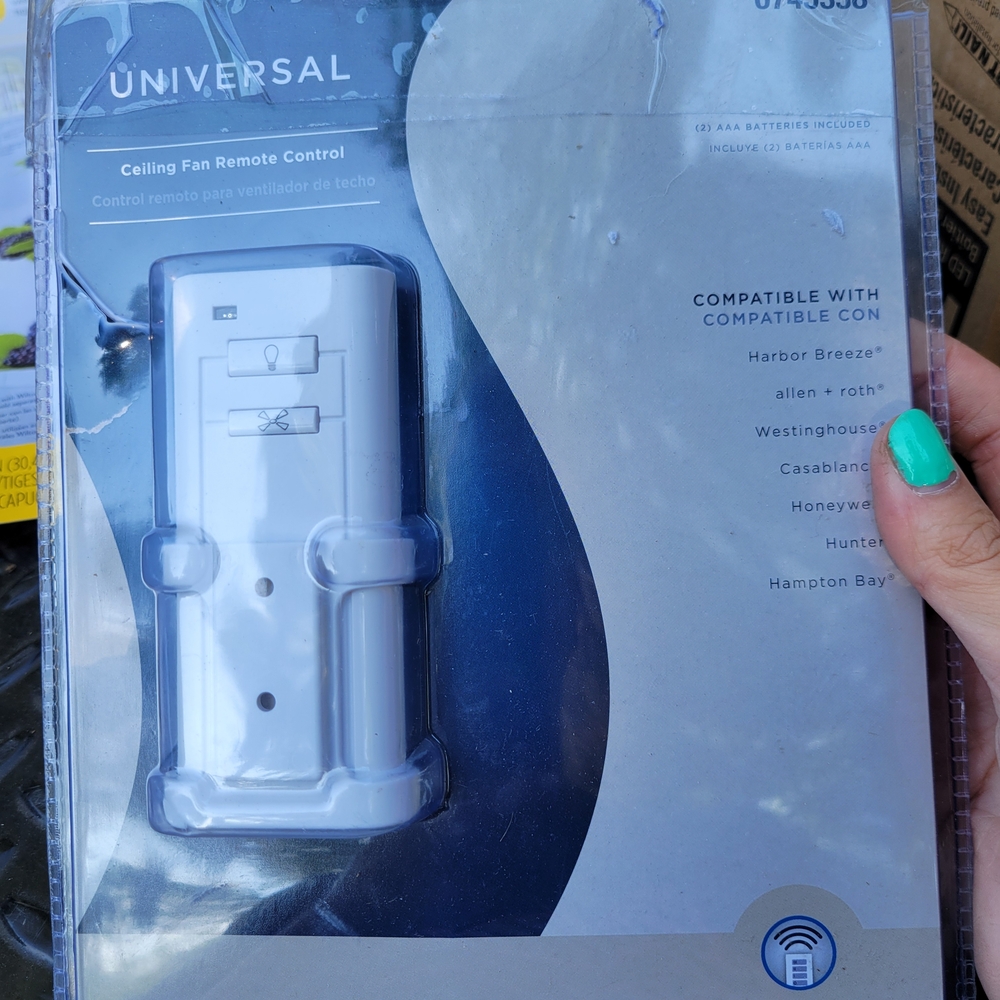 Universal White Ceiling Fan Remote Control